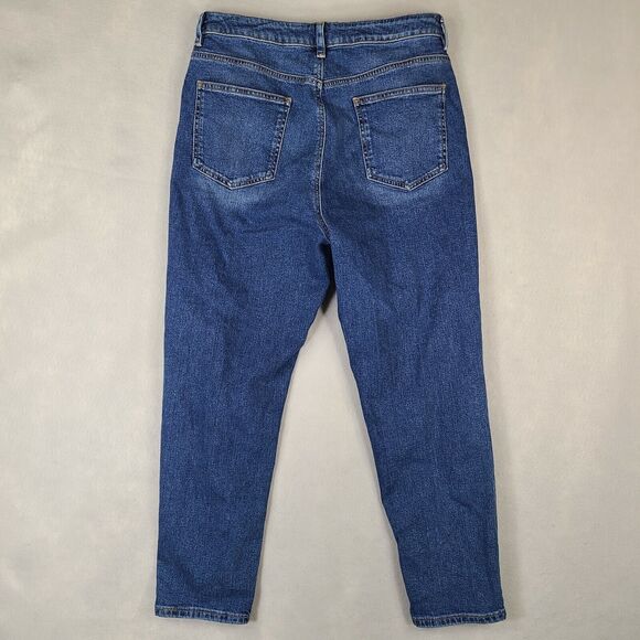 ASOS Women's Straight Jeans 34x30 (Measured 31x26) Denim Blue High Rise - Picture 2 of 10